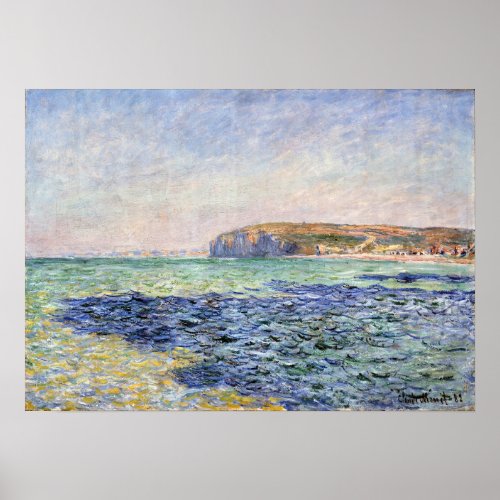 Claude Monet Shadows on the Sea The Cliffs Poster