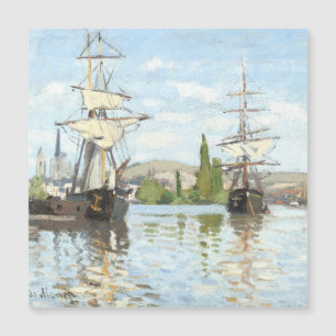Claude Monet. Ships Riding on the Seine at Rouen