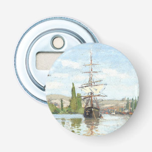 Claude Monet. Ships Riding on the Seine at Rouen Bottle Opener