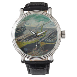 Claude Monet Sky Clouds Boats Ships Sea Ocean Watch