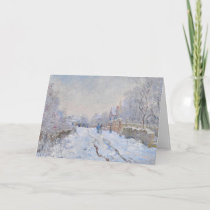 Claude Monet // Snow at Argenteuil Card