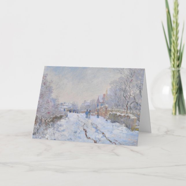 Claude Monet // Snow at Argenteuil Card (Front)