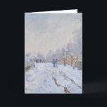Claude Monet // Snow at Argenteuil Holiday Card<br><div class="desc">A work of the famous Impressionist artist Claude Monet.</div>
