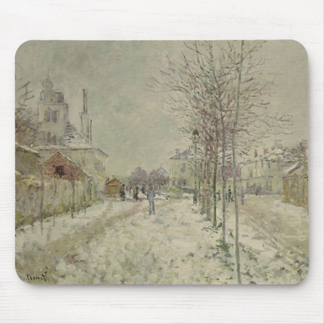 Claude Monet | Snow Effect Mouse Pad (Front)
