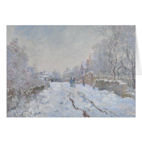 Claude Monet _ Snow Scene at Argenteuil