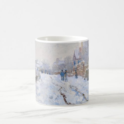 Claude Monet _ Snow Scene at Argenteuil Coffee Mug