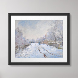 Claude Monet - Snow Scene at Argenteuil Framed Art