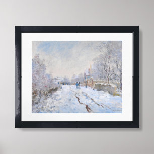 Claude Monet - Snow Scene at Argenteuil Framed Art