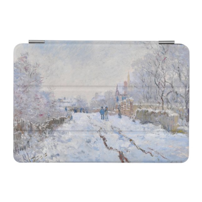 Claude Monet - Snow Scene at Argenteuil iPad Mini Cover (Horizontal)