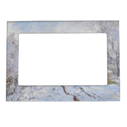Claude Monet - Snow Scene at Argenteuil Magnetic Frame
