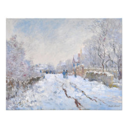 Claude Monet - Snow Scene at Argenteuil Photo Print