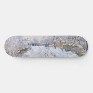 Claude Monet - Snow Scene at Argenteuil Skateboard