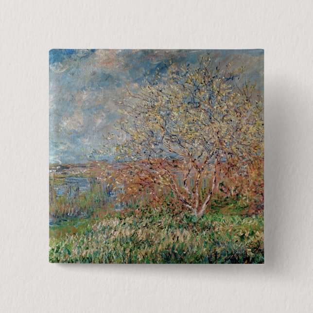 Claude Monet | Spring Button (Front)