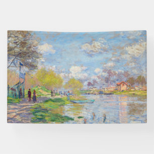 Claude Monet - Spring by the Seine Banner