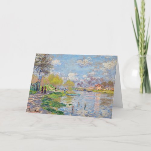 Claude Monet _ Spring by the Seine Card