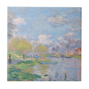 Claude Monet - Spring By The Seine Ceramic Tile