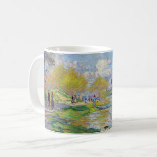 Claude Monet - Spring by the Seine Coffee Mug
