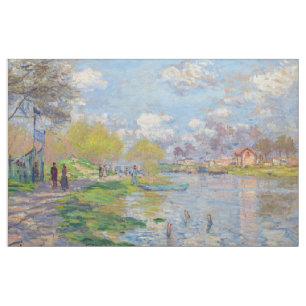 Claude Monet - Spring by the Seine Fabric