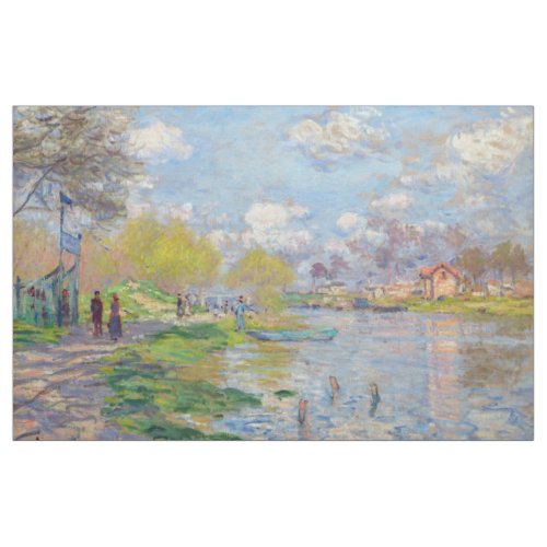 Claude Monet _ Spring by the Seine Fabric