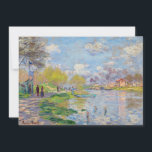 Claude Monet - Spring by the Seine Invitation<br><div class="desc">Spring by the Seine - Claude Monet, 1875</div>