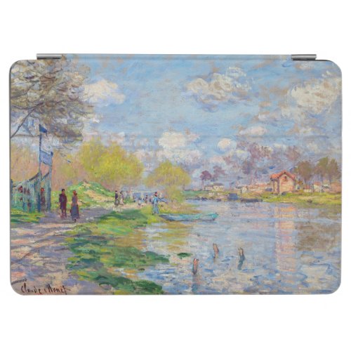 Claude Monet _ Spring by the Seine iPad Air Cover