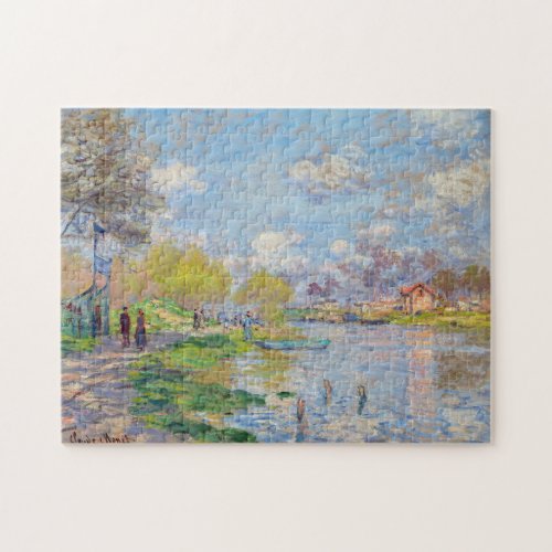 Claude Monet _ Spring by the Seine Jigsaw Puzzle