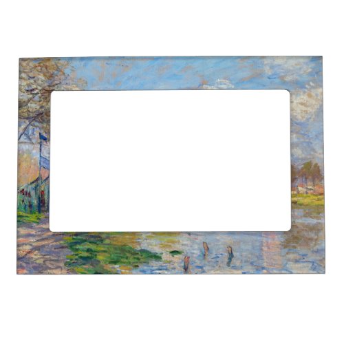 Claude Monet _ Spring by the Seine Magnetic Frame