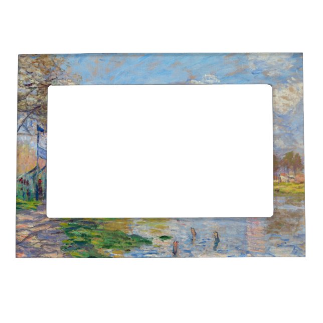 Claude Monet - Spring by the Seine Magnetic Frame (Front)