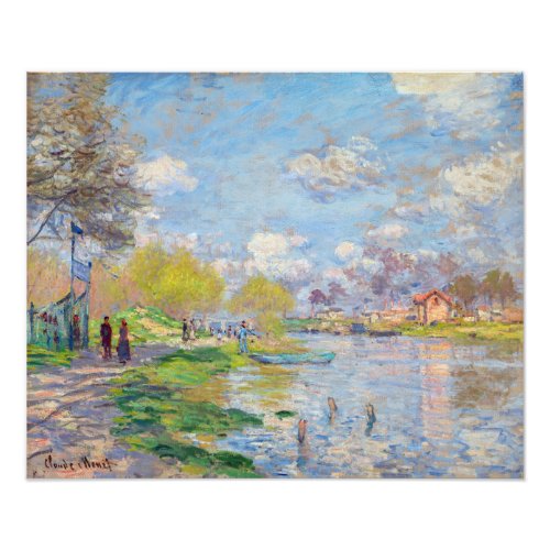 Claude Monet _ Spring by the Seine Photo Print