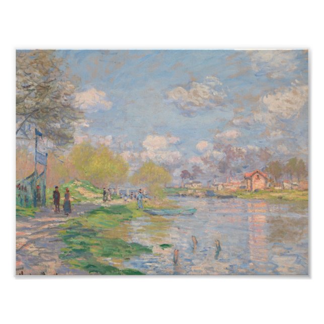 Claude Monet - Spring by the Seine Photo Print (Front)