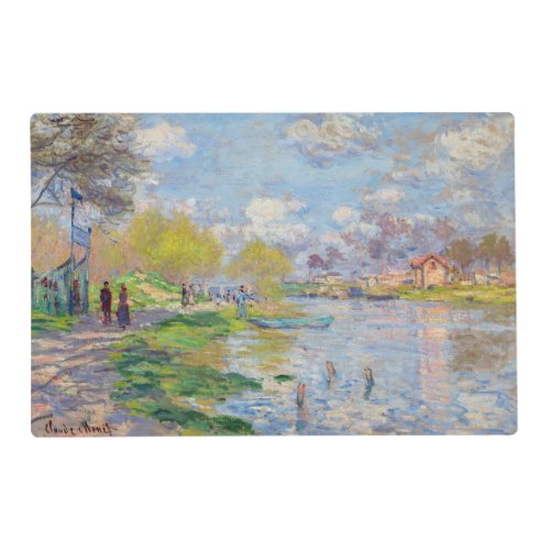 Claude Monet _ Spring by the Seine Placemat