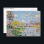 Claude Monet - Spring by the Seine Postcard<br><div class="desc">Spring by the Seine - Claude Monet, 1875</div>
