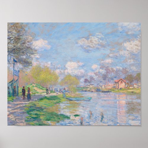Claude Monet _ Spring By The Seine Poster