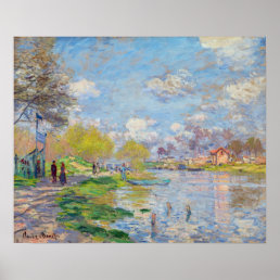 Claude Monet - Spring by the Seine Poster