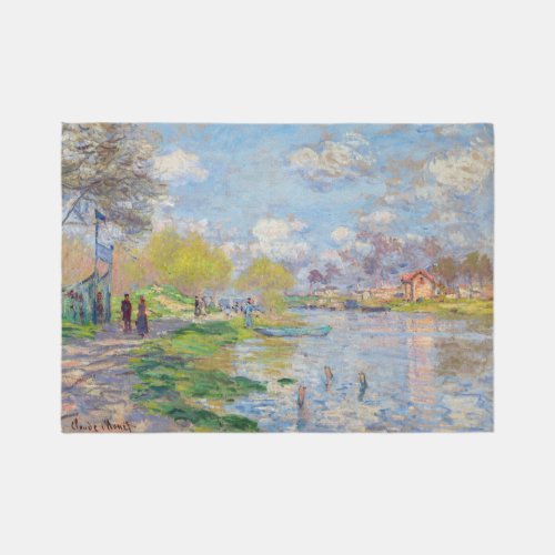 Claude Monet _ Spring by the Seine Rug