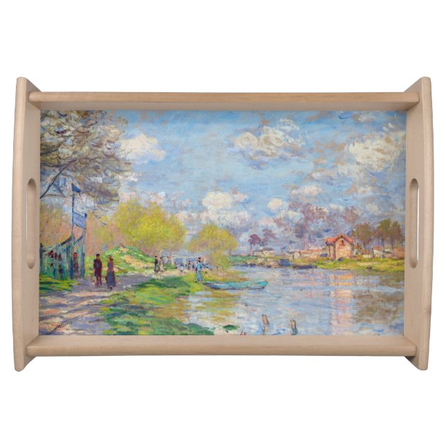Claude Monet - Spring by the Seine Serving Tray (Front)