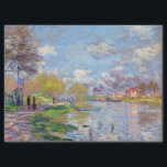 Claude Monet Spring by the Seine Tissue Paper<br><div class="desc">People stand by the Seine River during spring as painted by Claude Monet.</div>