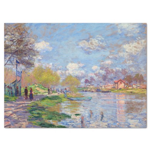 Claude Monet Spring by the Seine Tissue Paper