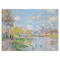Claude Monet - Spring by the Seine Tissue Paper