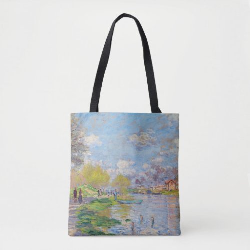 Claude Monet _ Spring by the Seine Tote Bag