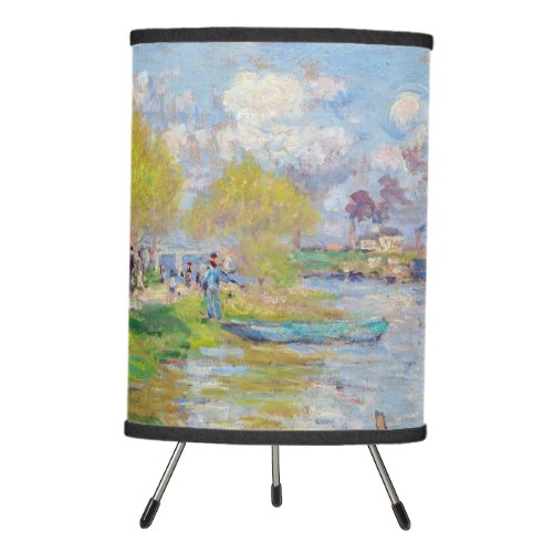 Claude Monet _ Spring by the Seine Tripod Lamp
