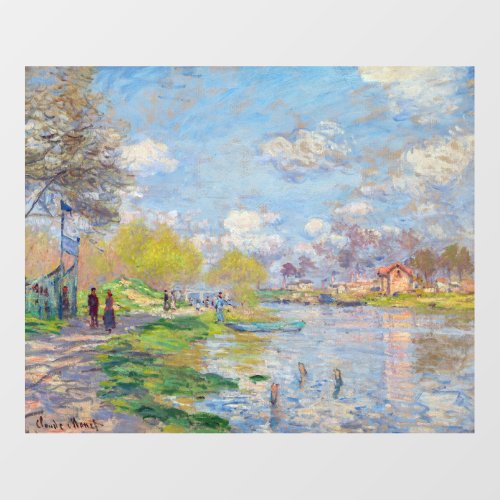 Claude Monet _ Spring by the Seine Wall Decal