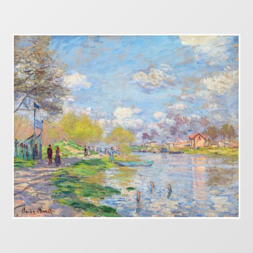 Claude Monet _ Spring by the Seine Window Cling