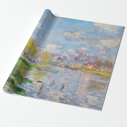 Claude Monet _ Spring by the Seine Wrapping Paper