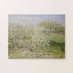 Claude Monet Spring Fruit Trees in Bloom Jigsaw Puzzle