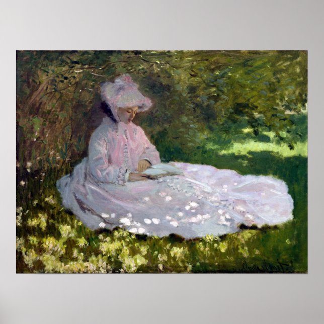 Claude Monet Springtime Poster (Front)