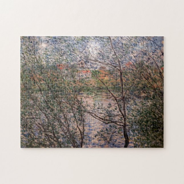 Claude Monet - Springtime through the branches Jigsaw Puzzle (Horizontal)