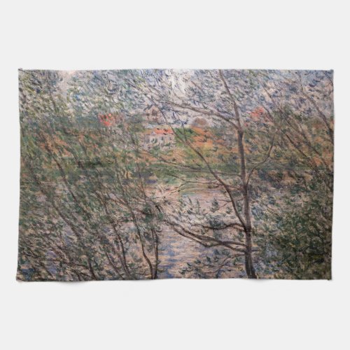 Claude Monet _ Springtime through the branches Kitchen Towel