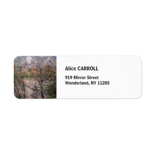 Claude Monet _ Springtime through the branches Label