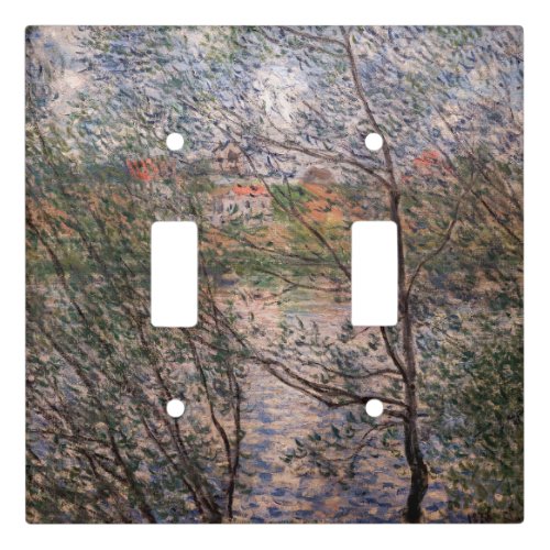 Claude Monet _ Springtime through the branches Light Switch Cover